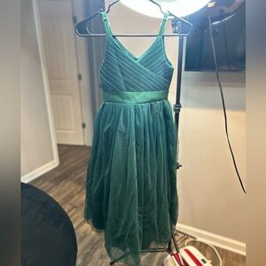 Elegant Green Kids Dress